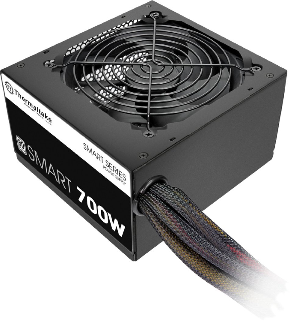 Image of Thermaltake 700 Watt Power Supply. Image copyright from BestBuy.