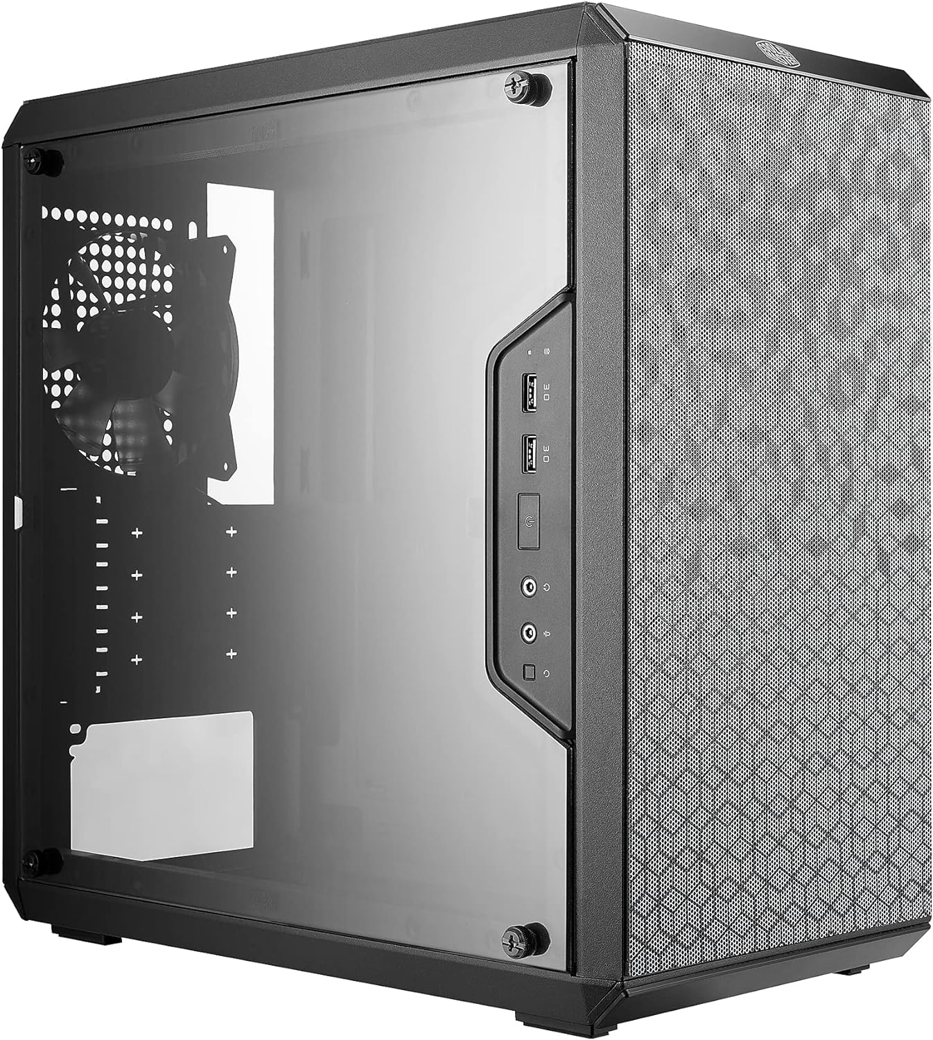 Image of Cooler Master Micro-ATX Tower Case. Image Copyright is from amazon.